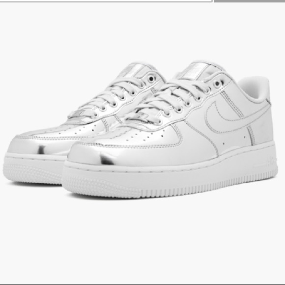 Nike Other - BNIB Chrome Metallic Air Force 1’s AF1’s